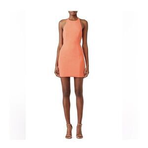 Jay‎ Godfrey Orange Strapless Mini Dress Size 10